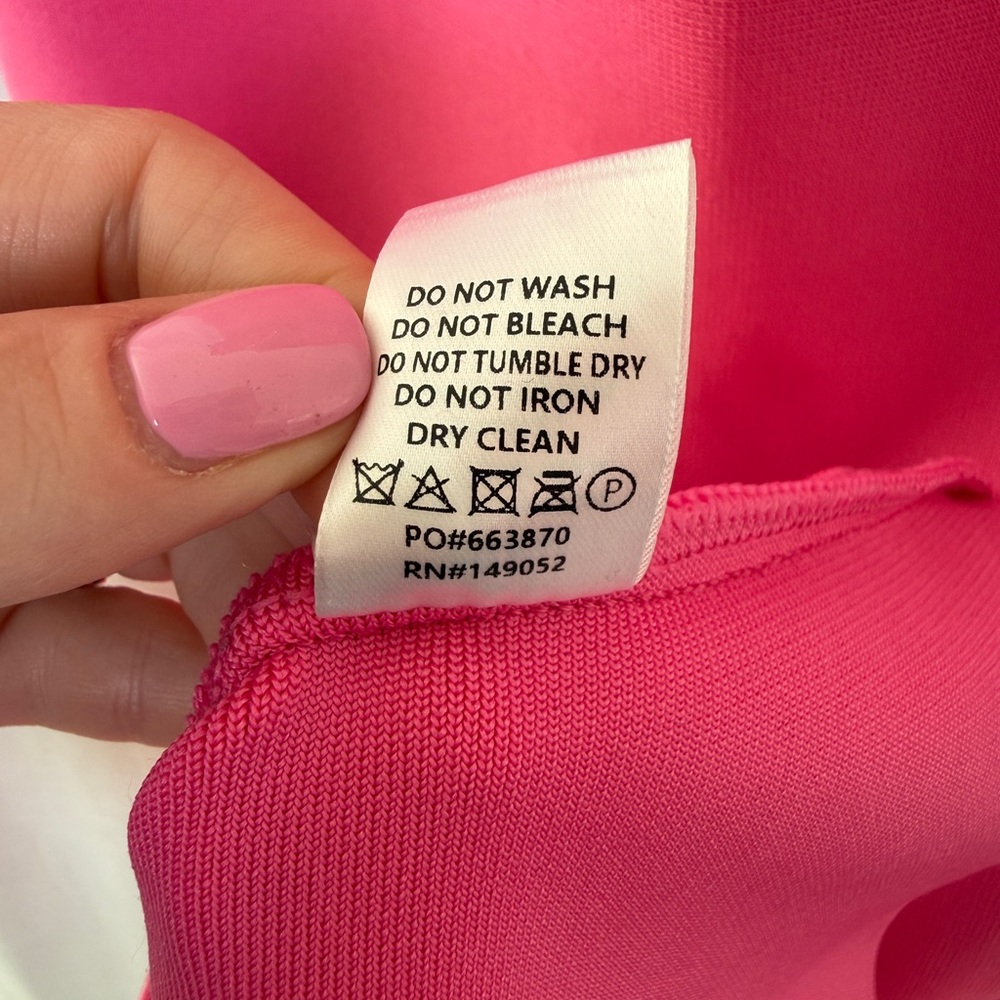 Fashion Nova Odessa Embellished Bandage Gown Pink Strapless Maxi | NWT Size S - Picture 16 of 17